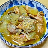 鶏肉と大根のカレースープ煮